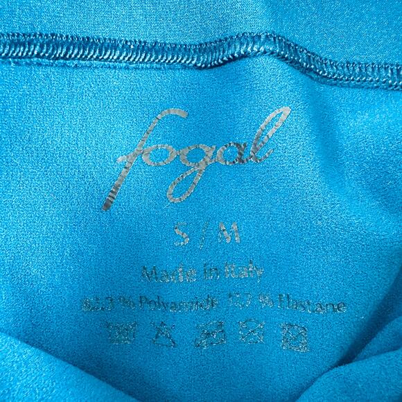 Fogal Womens Osmo Crop Top Aleen Leggings Set Size S/M Perforated Active Baltic - Picture 10 of 12